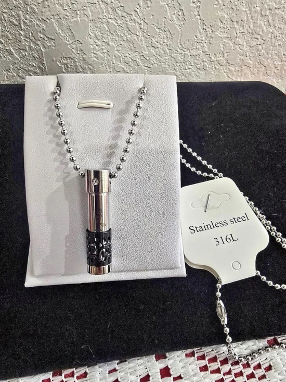 Cremation Urn Necklace, "Only Love"